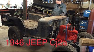 1946 Willy’s Jeep cj2a project restarted After 15 Years