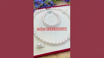 Bộ Chuỗi Ngọc Trai Trắng Thanh Lịch, Duyên Dáng❤️ MÓN QUÀ Ý NGHĨA🎁 #ngoctrai #xuhuongyoutube