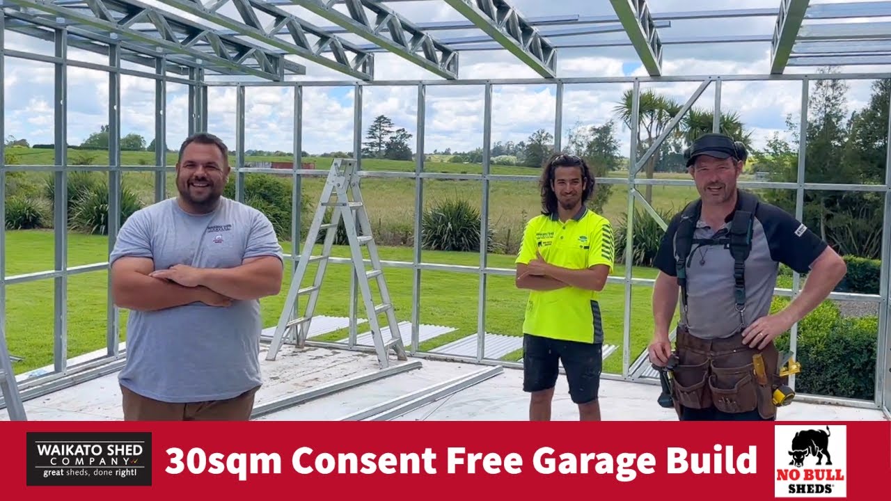 30sqm Consent Free Garage Build in Progress
