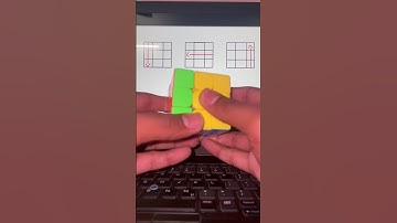 Rubiks cube 3 move in solving algorithm trick #shorts #cube #cubemaster