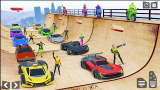 Superhero Mega Ramp Stunts! Extreme Car & Monster Truck Racing Game ||  Android gameplay  #games  screenshot 3