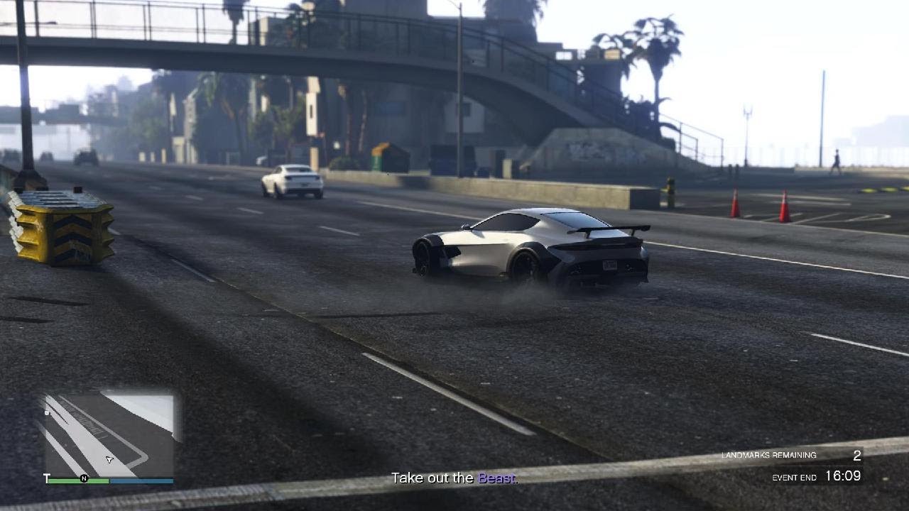 Grand Theft Auto V Los Santos Swim Session in Widebody Aston Martin