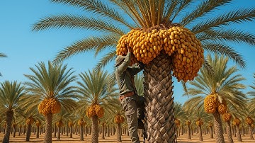 Cách Người Ai Cập Trồng Và Thu Hoạch Chà Là – Loại Quả Vàng Của Sa Mạc Trung Đông