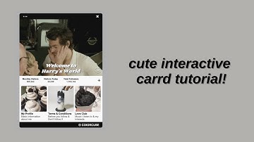 cute interactive carrd tutorial! - © coiorcube [PRO STANDARD]