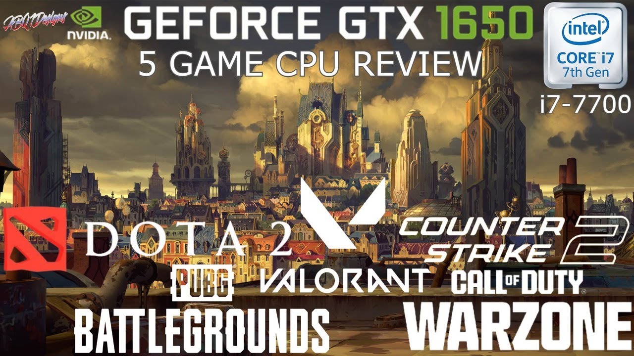 Intel Core i7-7700 + Nivida Geforce GTX 1650 Gaming Test | 5
