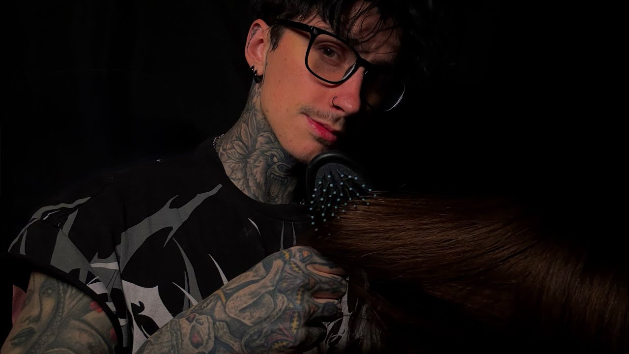 ASMR Brushing Your Hair While You Sleep 