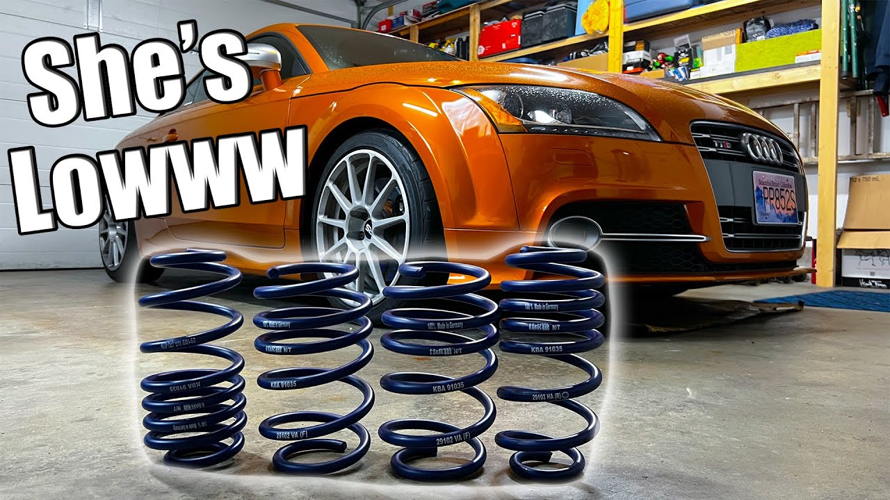 Lowering my MK2 Audi TTS for $200!!! - H&R + MAG Ride! 