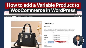 How To Add A Variable Product To Woocommerce in WordPress