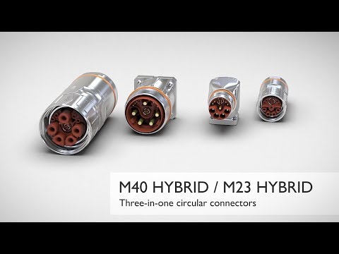 M23 / M40 hybrid connectors: efficient connection of your electrical devices