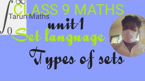 TN class 9|Maths|Types of sets|unit-1|Set language