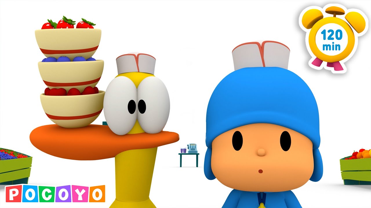 🍉 ¡Los increíbles alimentos de colores de Pocoyó! 🧃 ¡EL ZUMO! | Pocoyo 🇪🇸 Español | Animación