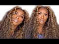 BeginnerFriendly: How to get Extreme Blonde Highlights on Wig Unit+ Crimping Hair Tutorial Eayon Wig