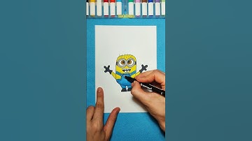 How to draw a Minion - Despicable Me movie 🎥💛 #minions #movie #drawing #tutorial #cartoon #creative