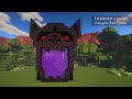 Minecraft: Vampire Bat Portal - How to Make an EASY Spooky Bat Portal / Statue tutorial