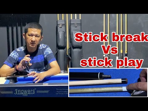 Perbedaan stick main dan stick break pada billiard