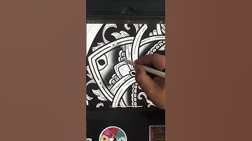 🎨Infinite Patterns 9: Mandala Artwork on Procreate | iPad Pro #shorts