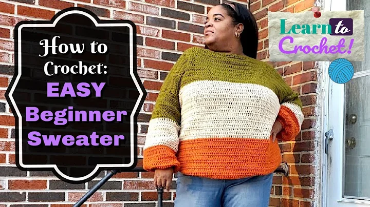 Easy Crochet Sweater! Sizes S - 3X | Beginner Friendly | ❤LifeWithLisa343💋