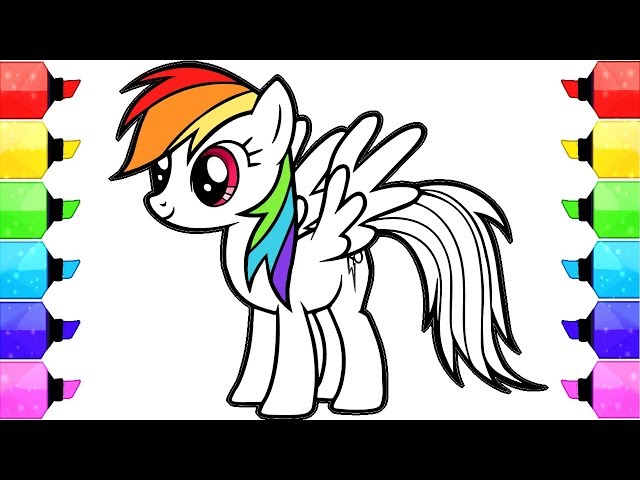 Pony Drawing - Cartoon-Style Outline Drawing tutorial for kids - PRB ARTS