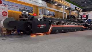 Running Alluminium Foil at 150 mpm | TRIPLE SERVO #flexo #printing #machine | AEROFLEX SERIES