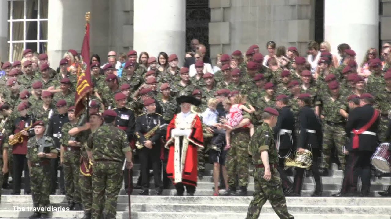 The Para's Homecoming Parade Leeds city centre. - Armed forces day