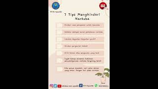 Sosialisasi P4GN Pada : Rabu, 14 Juni 2023"7 Tips Menghindari Narkoba" #WarOnDrugs#SpeedUpNeverLetUp