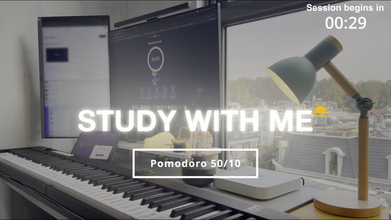 Study With Me (Pomodoro 50/10) | 2 Hours of Deep Focus & Relaxing Music ...
