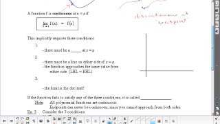 U1L3 One Sided Limits, Concavity and Continuity Calculus Math 31