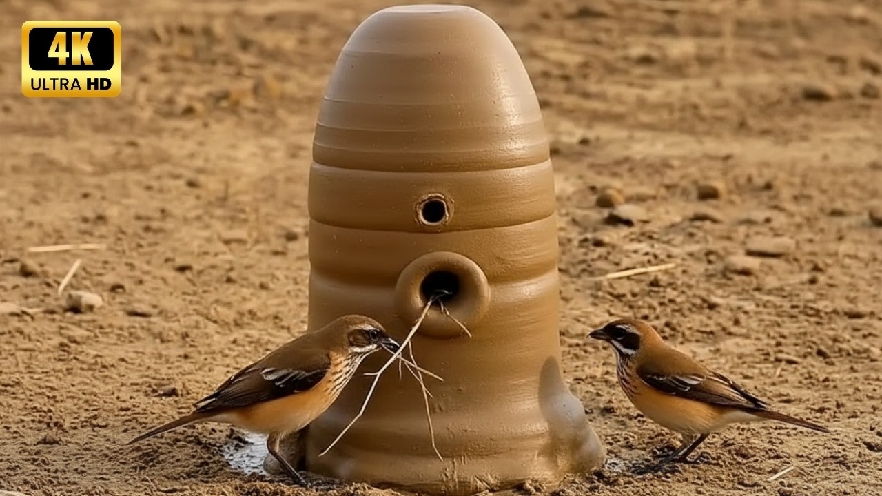 Time Lapse Restoration: This Bird Built a Home & Laid Eggs Inside Naturally