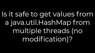 Java :Is it safe to get values from a java.util.HashMap from multiple threads (no modification)? Wealth