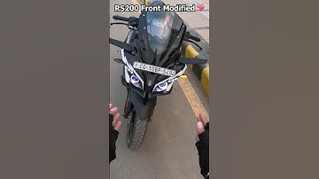 PULSAR RS200 FRONT MODIFICATION 🔥|| FULLY MODIFIED RS200 | #shorts #youtubeshorts #rs200