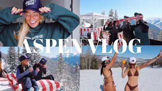 Skiing in bikinis & après ski in Aspen 🥂