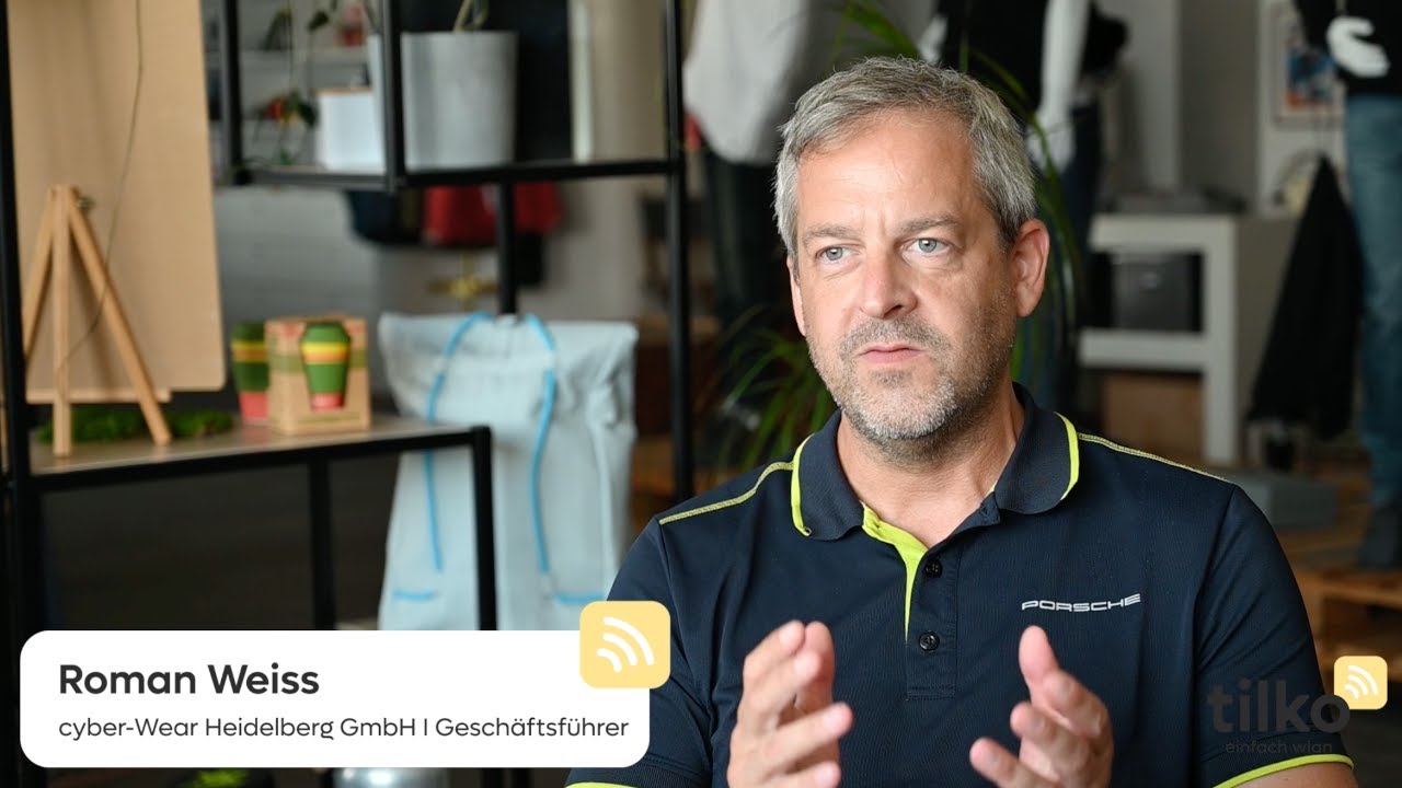 Referenz cyber-Wear Heidelberg GmbH - Handel - tilko - Einfach WLAN