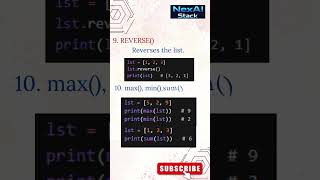 Pop, Count, Reverse List Methods in Python #coding #python #strings #list #interviewquestions