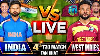 🔴LIVE: India vs West Indies 4th T20 Cricket Match Score | IND vs WI 4th T20 Live Cricket match Today