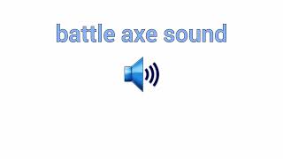 Free Battle Axe Sound effects - Heavy metal medieval weapon, battle axe pick up with a light scrape