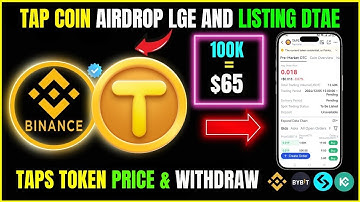 Finally Tapcoin Airdrop Live || How to Withdraw and Listing Date Revealed!