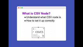 Step-by-Step: Feeding Data into Packages via CSV Node