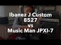 Ibanez J Custom 8527 VS Music Man Petrucci JPXI – 7 String Guitar Comparison