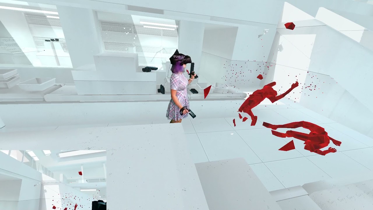 Naysy punched in the nuts!!!... In Super Hot game.