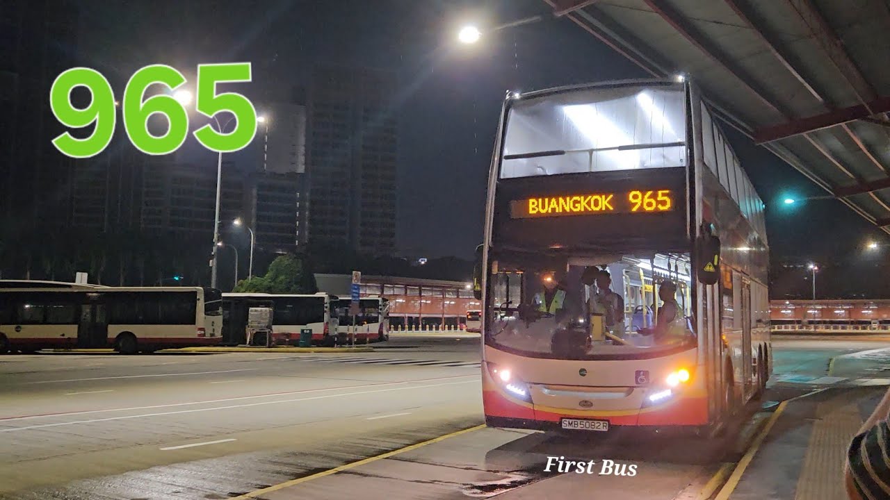 First Bus Tower Transit Bus Service 965 to Buangkok Bus Int - YouTube