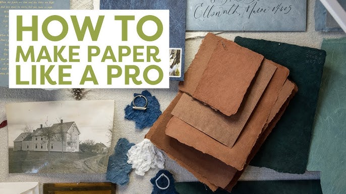 How to Make Handmade Paper! Easy Step by Step Tutorial for