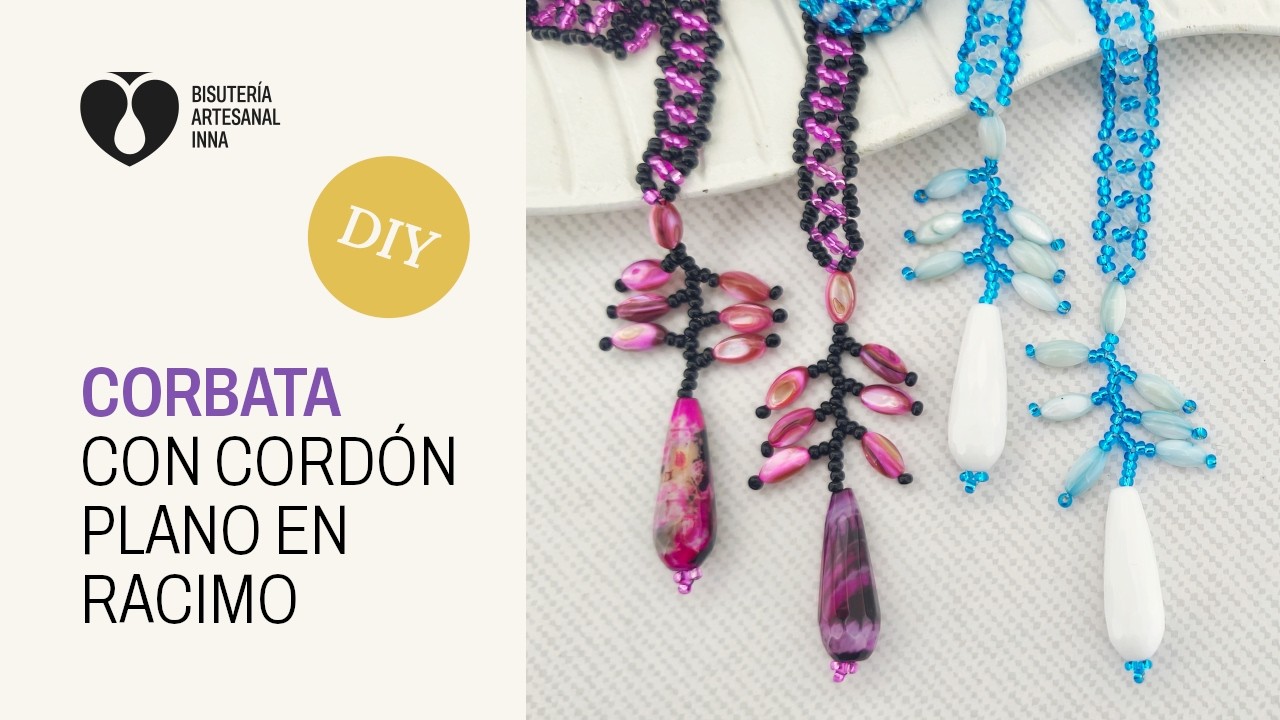 Corbata con Cordón Plano en Racimo | Tutorial DIY