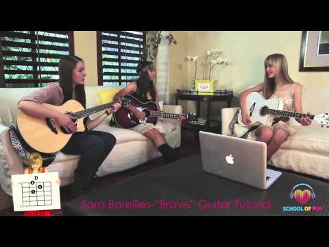 "Brave" Sara Bareilles Guitar Tutorial // School Of Pop