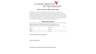 Illinois Tech Alumni Mentorship Program Orientation Fall 2022