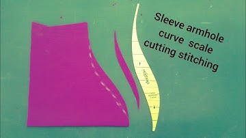 blouse sleeve armhole curve scale cutting stitching beginners easy tips ! sleeve machine Hemming