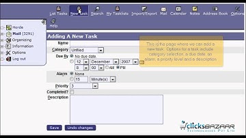 How to create tasks in Horde