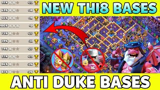 WORLD BEST* TOP 7 UNBEATABLE TH18 WAR BASE WITH LINK - ANTI DUKE TH18 BASE LINK - CLASH OF CLANS 