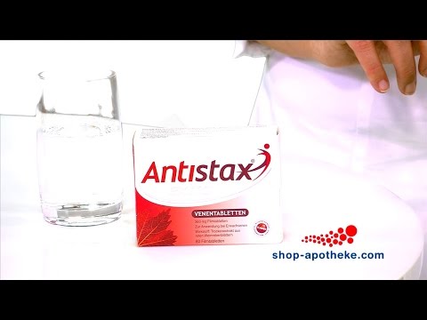 Video: Antistax - Gebrauchsanweisung, Preis, Bewertungen, Analoga, Kapseln