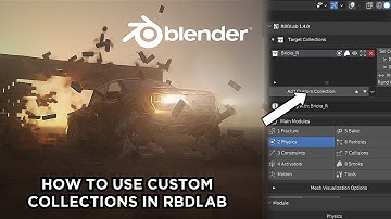 How to use Custom Collection in RBDLab addon to create Brick Destruction (BLENDER TUTORIAL)