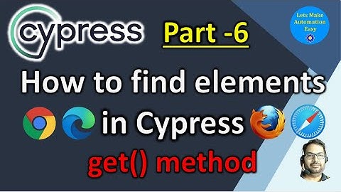 Part  6 | How to identify elements in Cypress